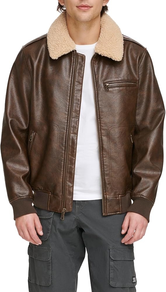 Men leather jacket